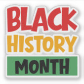 Black History Month シール (正面)