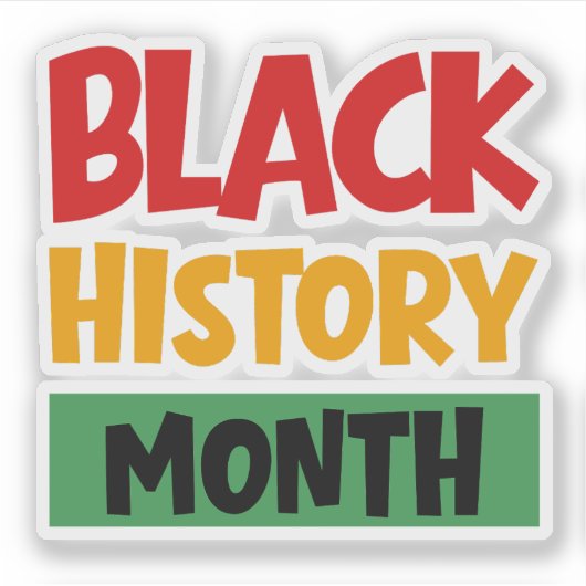 Black History Month シール (正面)