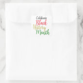 Black History Month スクエアシール (バッグ)