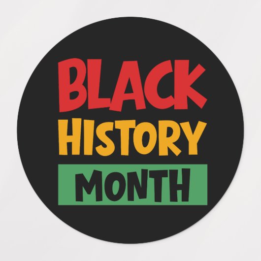 Black History Month ラベル (デザイン1)