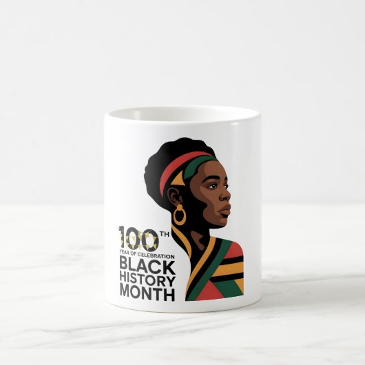 Black History Month – 100 Years of Celebration  コーヒーマグカップ (中央)