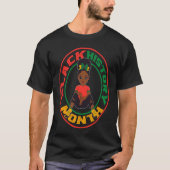 Black History Month 2022 BHM Afrocentric Apparel Tシャツ (正面)