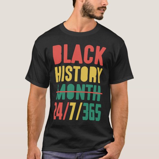 Black History Month 2023  24 7 365 Tシャツ (正面)