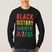 Black History Month 2023  24 7 365 Tシャツ (正面)