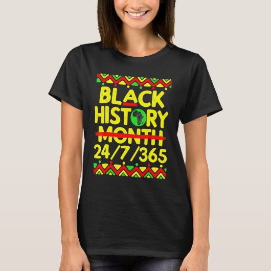 Black History Month 2023 Black History 247365 Mela Tシャツ (正面)