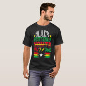 Black History Month 2023 Black History 365 Black P Tシャツ (正面フル)