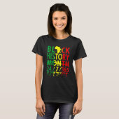 Black History Month 2023 Black History 365 Melanin Tシャツ (正面フル)