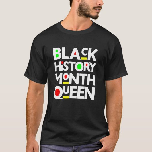 Black History Month 2023 Queen Melanin African Ame Tシャツ (正面)