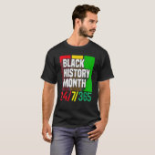 Black History Month 247365 African American Melani Tシャツ (正面フル)