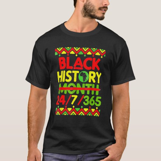 Black History Month 247365 African American Melani Tシャツ (正面)