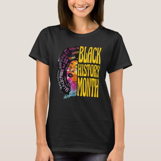 Black History Month 247365 African American Pride  Tシャツ (正面)