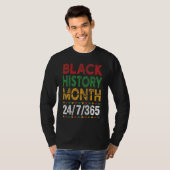 Black History Month 247365 African Melanin Black M Tシャツ (正面フル)