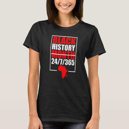 Black History Month 247365 Black History Month 20 Tシャツ (正面)