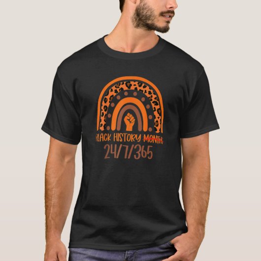 Black History Month 247365 Rainbow Africa Map Mela Tシャツ (正面)