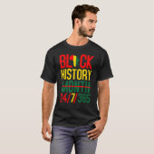 Black History Month 24 7 365 Afro African Pride Me Tシャツ (正面フル)