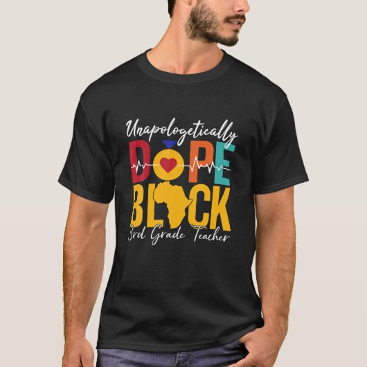 Black History Month 3Rd-Grade Teacher BLM Gift Tシャツ (正面)