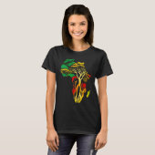 Black history month  African American Ancestors' r Tシャツ (正面フル)