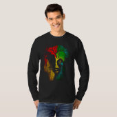 Black history month  African American Ancestors' r Tシャツ (正面フル)