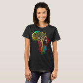 Black history month  African American Ancestors' r Tシャツ (正面フル)