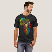 Black history month  African American Ancestors' r Tシャツ (正面フル)