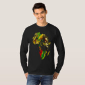 Black history month  African American Ancestors' r Tシャツ (正面フル)