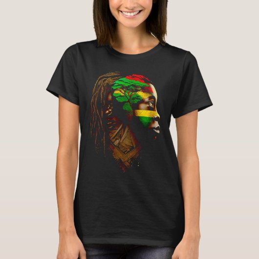 Black history month  African American Ancestors' r Tシャツ (正面)