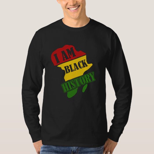 Black History Month African American I Am Black Hi Tシャツ (正面)