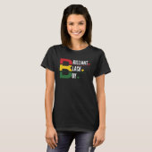 Black History Month African American Teacher Pride Tシャツ (正面フル)