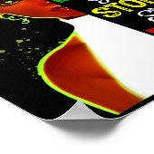 Black History Month African Girl Woman Afro I Am T ポスター (角)