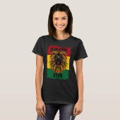 Black History Month African Lion Black History Roo Tシャツ (正面フル)
