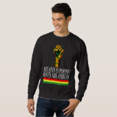 Black History Month African Strong For Women Men スウェットシャツ (正面フル)