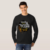 Black History Month African Woman Afro I Am The St Tシャツ (正面フル)