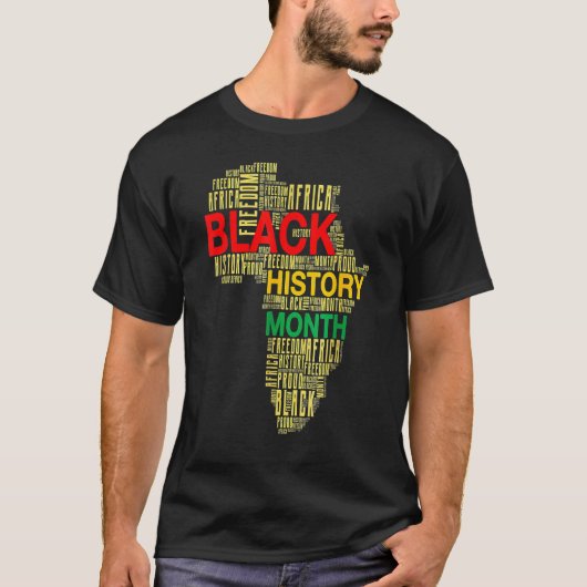 Black History Month Afro African Pride Boys Girls  Tシャツ (正面)