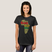 Black History Month Afro African Pride Boys Girls  Tシャツ (正面フル)