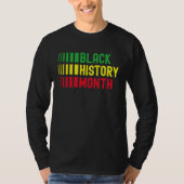Black History Month Afro African Pride Celebration Tシャツ (正面)