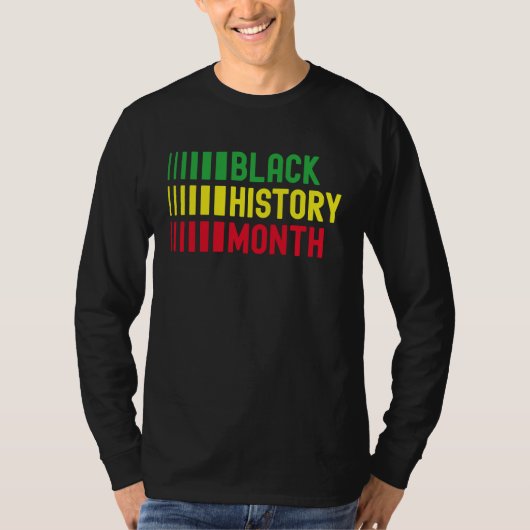 Black History Month Afro African Pride Celebration Tシャツ (正面)