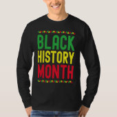 Black History Month Afro African Pride Celebration Tシャツ (正面)