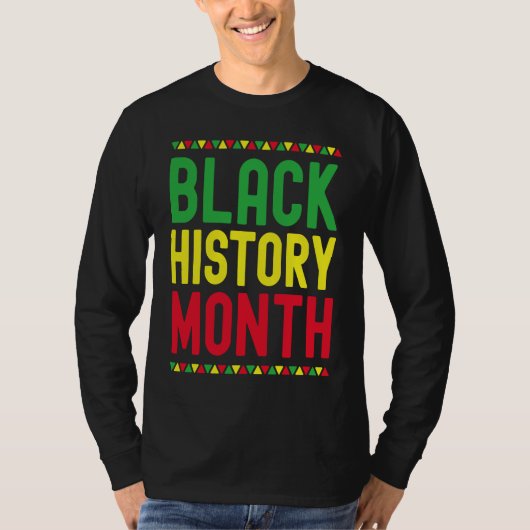 Black History Month Afro African Pride Celebration Tシャツ (正面)
