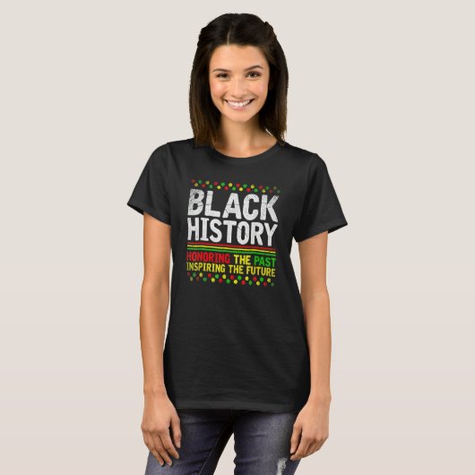 Black History Month Afro African Pride Men Women K Tシャツ (正面フル)