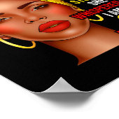 Black History Month Afro Black Women Girls I'm The ポスター (角)