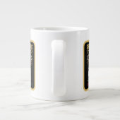 Black History Month American Bulldog Cultural Art ジャンボコーヒーマグカップ (裏面)