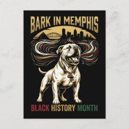 Black History Month American Bulldog Cultural Art ポストカード