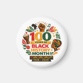 Black History Month Anniversary マグネット (正面)