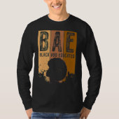 Black History Month BAE Black And Educated Melanin Tシャツ (正面)