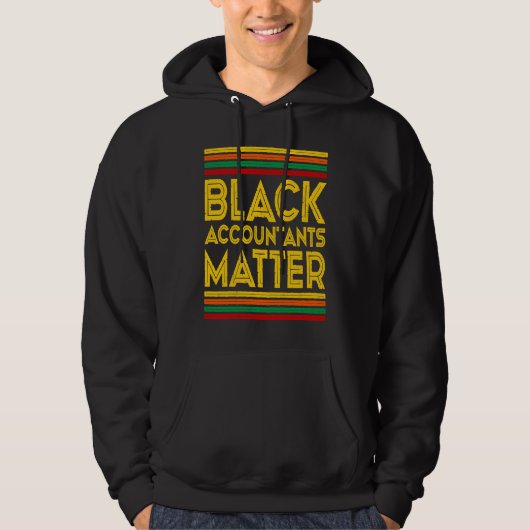Black History Month  Black Accountants Matter パーカ (正面)