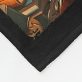 Black History Month Black Afro Girl Women Book Lov フリースブランケット (角)