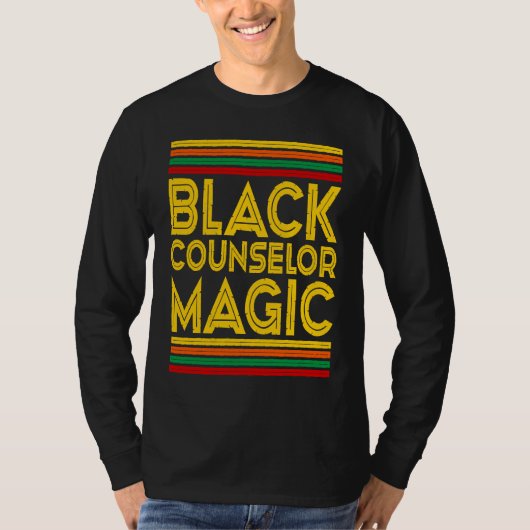 Black History Month  Black Counselor Magic Tシャツ (正面)