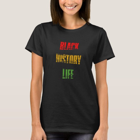 Black History Month Black History Life Premium_1 Tシャツ (正面)