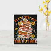 Black History Month Black Leaders African American カード (黄色い花)
