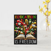 Black History Month Black Leaders African American カード (黄色い花)